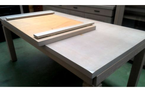 MESA DE COMEDOR LACADO ROBLE ALARGO 70 cm