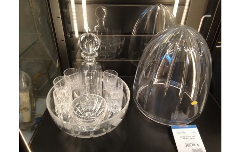 CARAFE CRISTAL OEUF ENSEMBLE CAVIAR