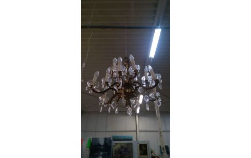 KROONLUCHTER MESSING  KRISTAL