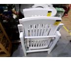 FAUTEUIL PVC BLANC X2