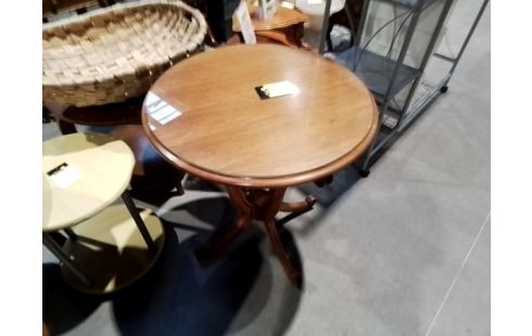 GUERIDON ROND DESSUS VERRE