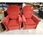 FAUTEUIL ELECTRIQUE VELOURS ROUGE