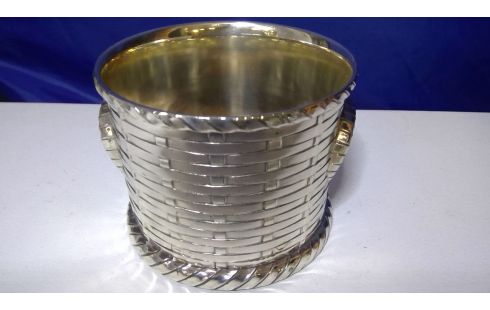 FLES ONDERZETTER VERZILVERD GEWEVEN