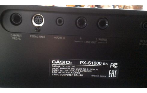 SYNTHESIZER CASIO PRIVIA PX-S1000-BK MET