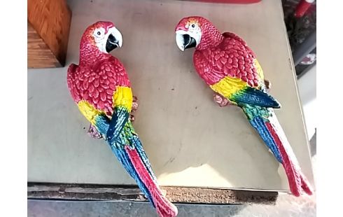 DECORATION PERROQUET METAL