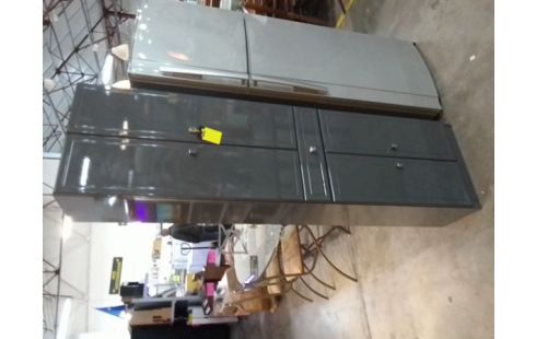 ARMOIRE SALLE DE BAIN 4 PORTES 1 TIROIR