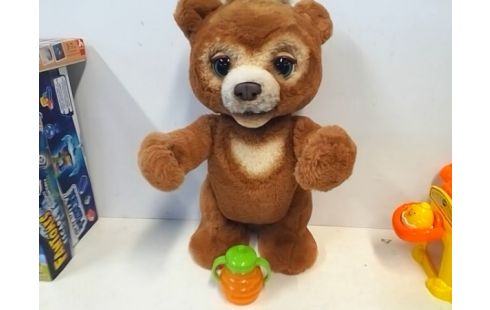 PELUCHE OURS FURREAL AVEC BIBERON