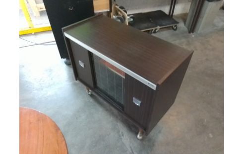 MEUBLE TELE SUR ROULETTES 2 PORTES