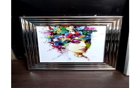 TABLEU FEMME PAPILLON