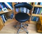 FAUTEUIL DE BUREAU NOIR SUR ROULETTES