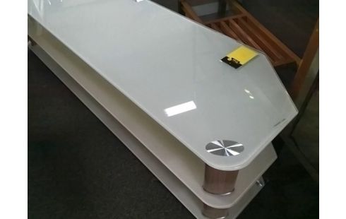 MEUBLE TV PLATEAUX VERRES