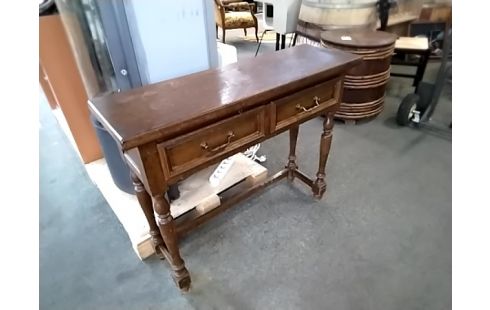 CONSOLE 2 TIROIRS BOIS RUSTIQUE