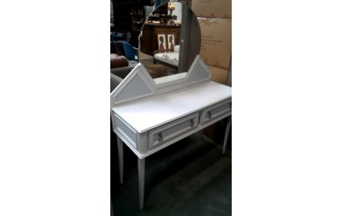 COMMODE WIT GRIJS ROND