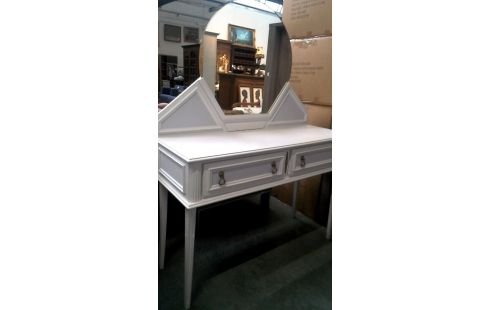 COMMODE WIT GRIJS ROND