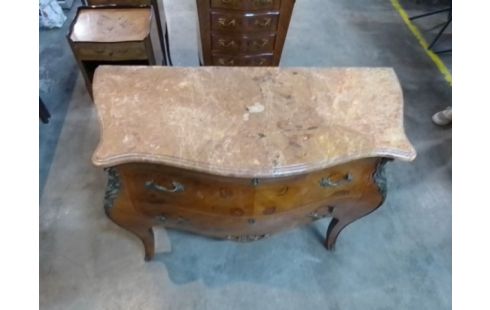 COMMODE STYLE LOUIS XV 2 TIROIRS SANS CLÉ EN L'ÉTAT