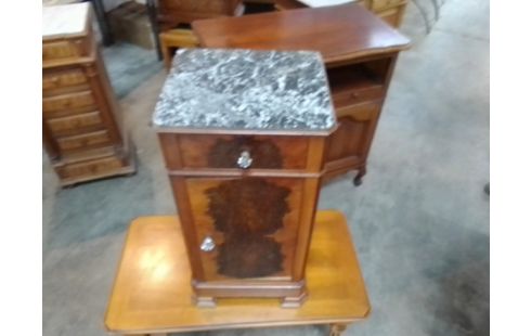 CHEVET 1 TIROIR 1 PORTE DESSUS MARBRE