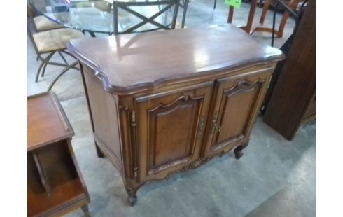 MEUBLE TV 2 PORTES BOIS EN L'ETAT