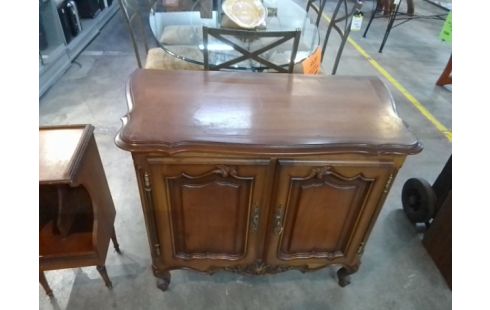 MEUBLE TV 2 PORTES BOIS EN L'ETAT