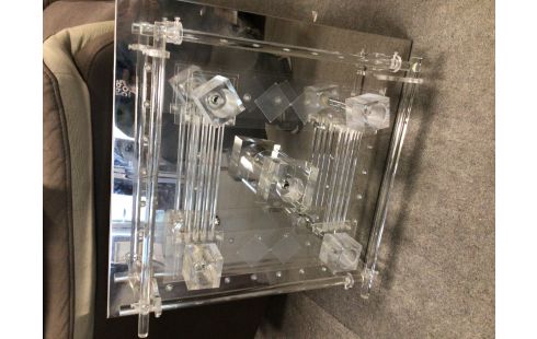 PLAFONNIER CHROME TRANSPARENT