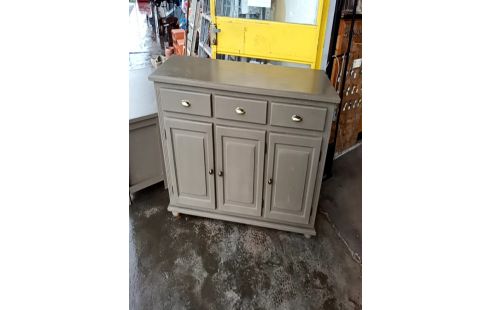 BUFFET BAS BOIS PEINT 3P / 3T