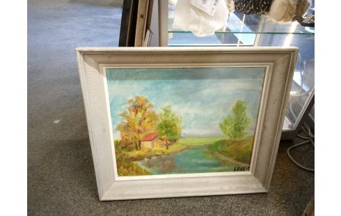 HUILE SUR TOILE RIVIERE