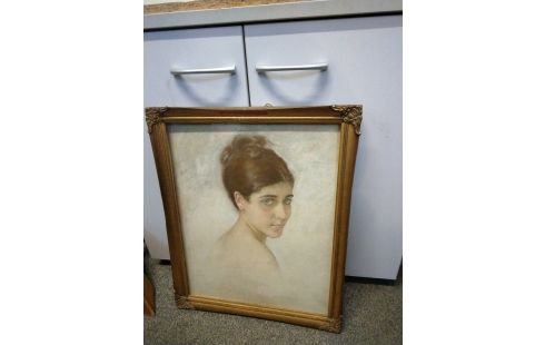 PASTEL PORTRAIT JEUNE FILLE