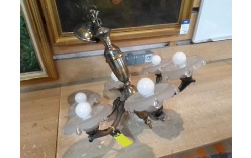 LUSTRE 5 BRANCHES ANNÉE 20