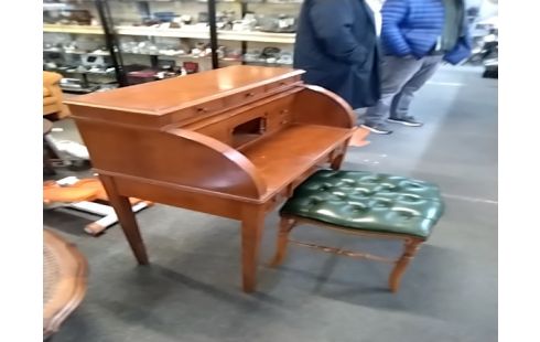 SECRETAIRE BUREAU CYLINDRE MERISIER