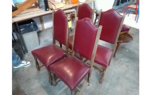 4 CHAISES ANCIENNE