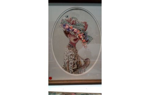 MARCO, , PAÑO BORDADO