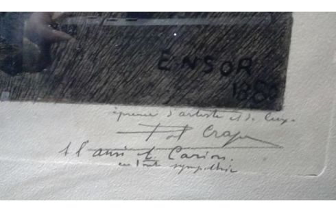 GRABADO NIÑO FIRMADO