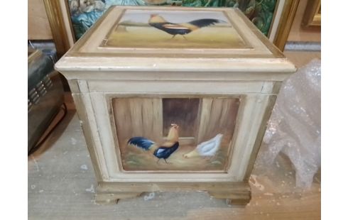 CAISSE RANGEMENT BOIS PEINT