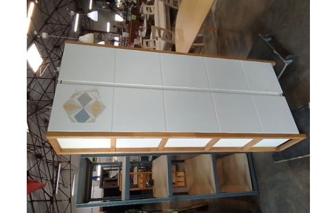 VESTIAIRE 2 PORTES BOIS