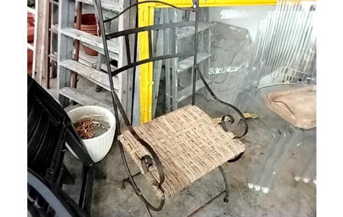 FAUTEUIL FER FORGÉ OSIER