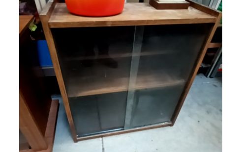 MEUBLE D'APPOINT PORTE VITRÉE