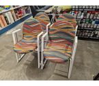 CHAISE VINTAGE ASSISE TISSU 4 PCS