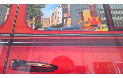 PÓSTER, , COCHE ROJO