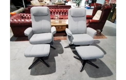 FAUTEUIL RELAX PIVOTANT GRIS