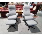 FAUTEUIL RELAX PIVOTANT GRIS
