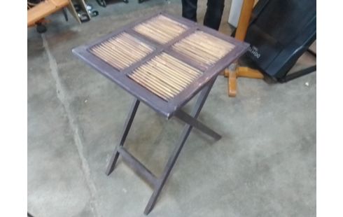 TABLE PLIANTE BOIS BAMBOU