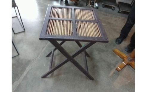 TABLE PLIANTE BOIS BAMBOU