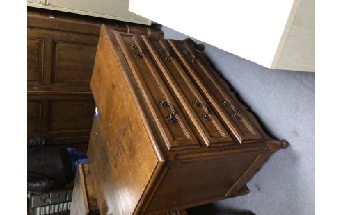 COMMODE CHENE 3 TIROIRS