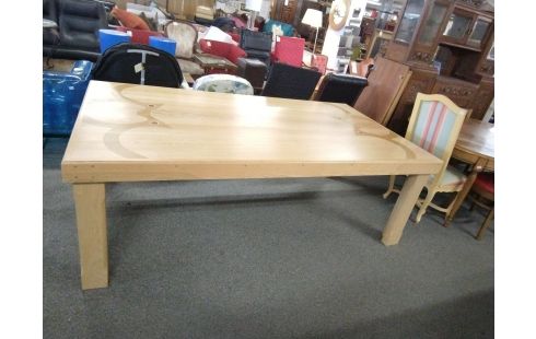 TABLE ORME CLAIR MARQUETERIE CHOUETTE