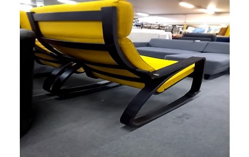 FAUTEUIL IKEA À BASCULE TISSU COULEUR MOUTARDE