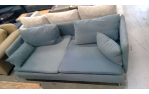 ZITBANK 3PERS BLAUW  STOF/IKEA 6KUS