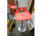 TABOURET DE BAR PLASTIQUE ROUGE
