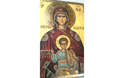 ICOON GOUDKLEUR HOUT ROOD