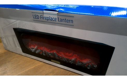 CHIMENEA ELÉCTRICA NEGRO LA UNIDAD