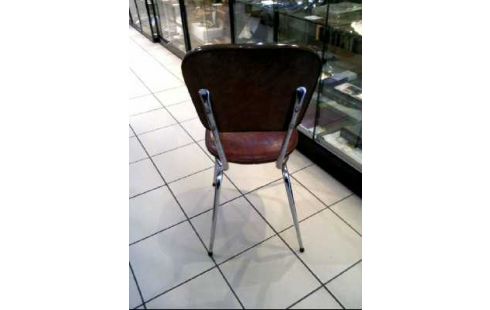 STUHL MET.GESTELL BRAUN LEDEROPT.