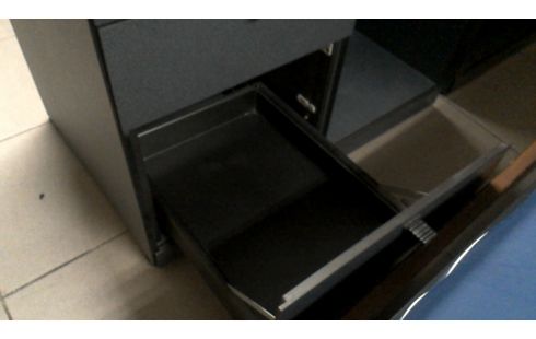 KISTE 1 3 SCHUBLADEN DUNKEL GRAU